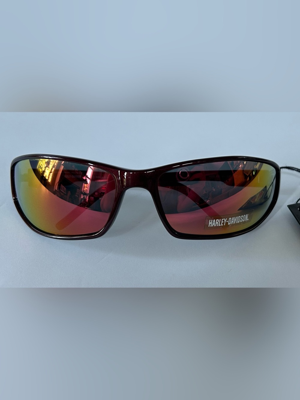Harley-Davidson Men’s Sunglasses with Red and Orange Mirrored Lenses